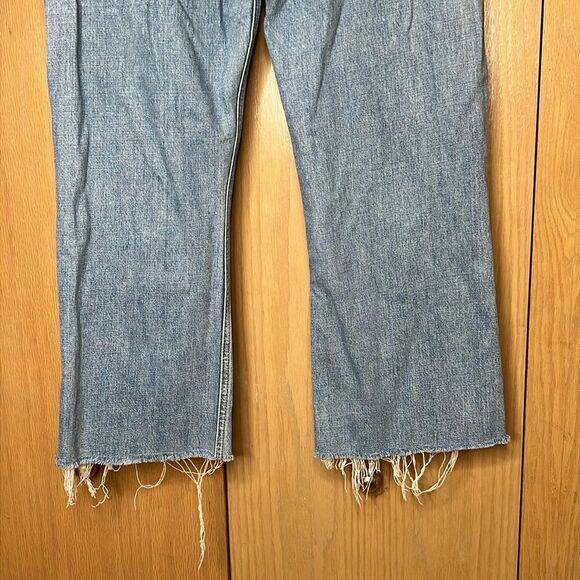 GRLFRND Hannah distressed high waist cropped blue jeans in Fly High Size 31 - Picture 4 of 13